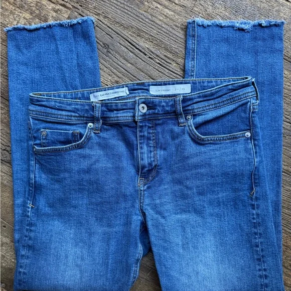 Pilcro by Anthropologie Slim Straight Jeans Size 29 - Picture 3 of 8